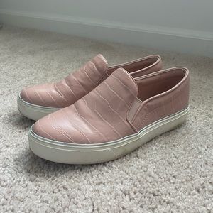 Aldo Pink Snakeskin Print Sneaker